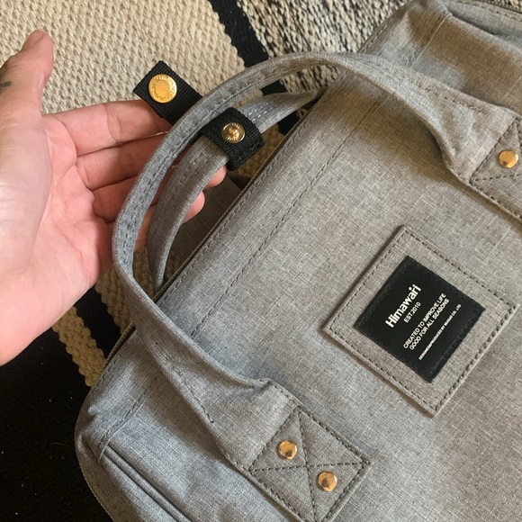 Himawari grey sturdy backpack with removable pocket insert - Picture 4 of 7